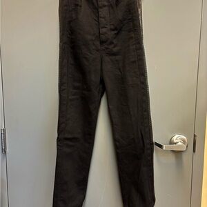 Bottega Veneta Black Button-Fly Trousers IT Women’s 38 (2) Italy Designer Pants